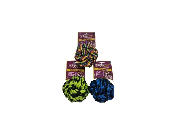 Multipet Nuts for Knots Ball Assorted Colors Medium