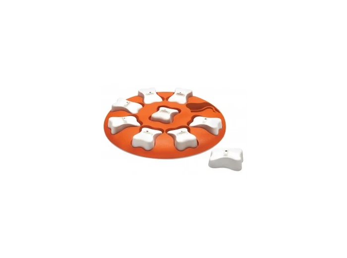 Nina Ottosson Dog Smart Interactive Treat Puzzle Dog Toy, Orange - Level 1 (Easy)