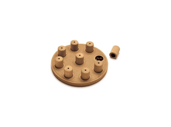 Nina Ottosson Dog Smart Composite Interactive Treat Puzzle Dog Toy, Tan - Level 1 (Easy)