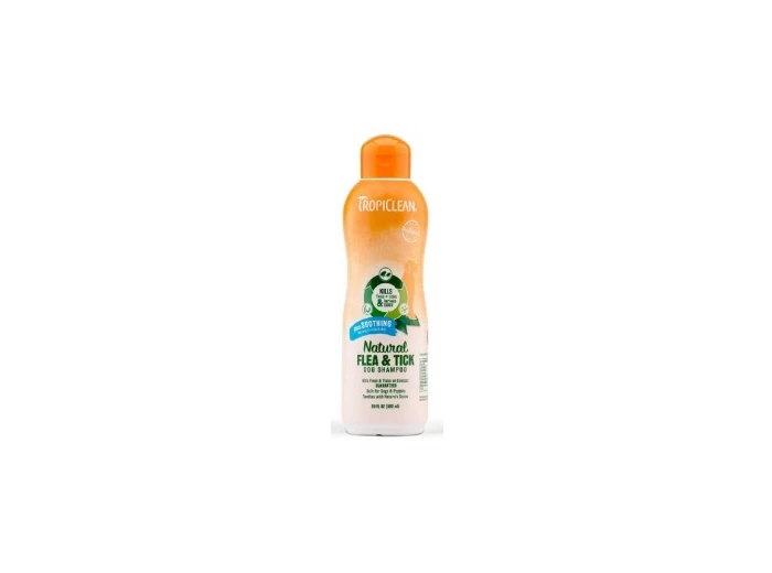 TropiClean Natural Flea & Tick + Soothing Shampoo 20 oz