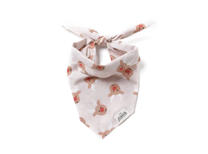 Rudolph Christmas Dog Bandana XL