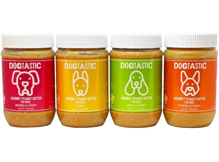 Dogtastic Gourmet Peanut Butter for Dogs - Berries & Honey Flavor
