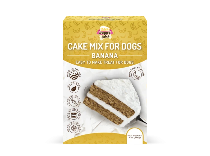 Puppy Cake - Dog Birthday Cake Mixes with Icing Peanut Butter (wheat-free)