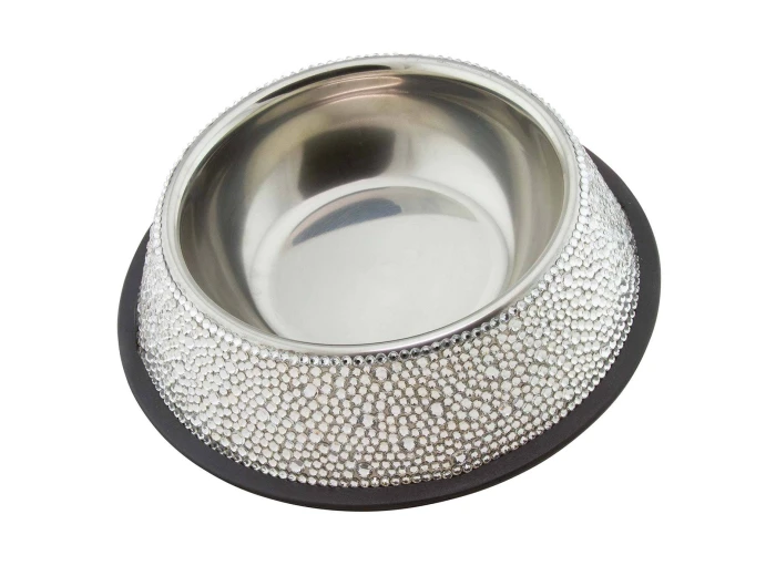 Rhinestone Strass Dog Bowl Medium