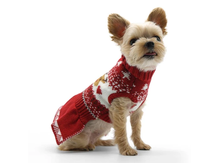 Reindeer Fair Isle Sweater Dress M