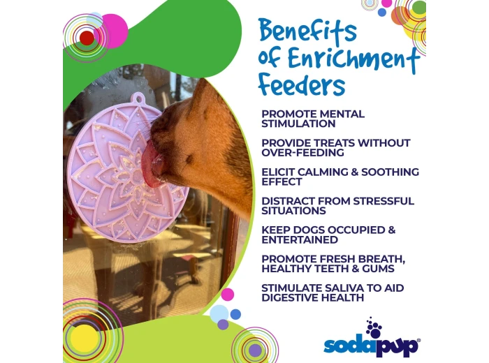 Lotus eMat Enrichment Lick Mat With Suction Cups Light Green